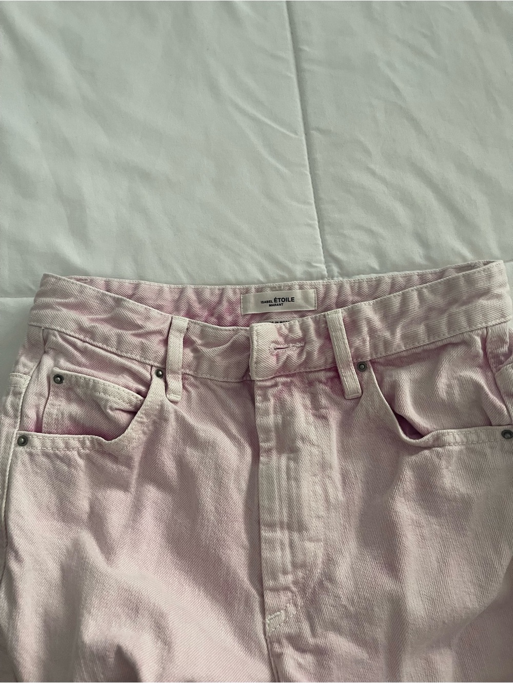 Isabel Marant Pastel Pink High-Rise Women's Jeans